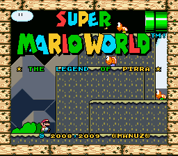 Super Mario World - The Legend of Pirra Title Screen